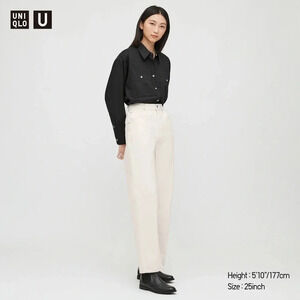 UNIQLO |  HIGH RISE STRAIGT LEG BOYFRIEND JEANS